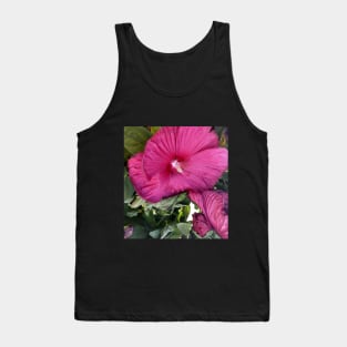 flower red pink green photo Tank Top